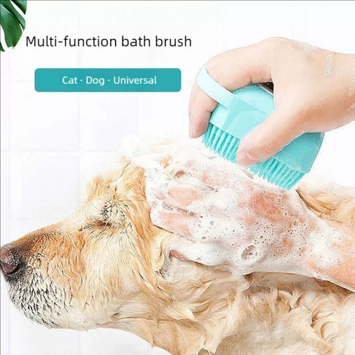 Pet bath brush with - with, shampoo