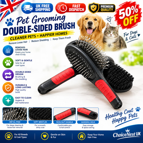 New pet grooming brush double - pet,