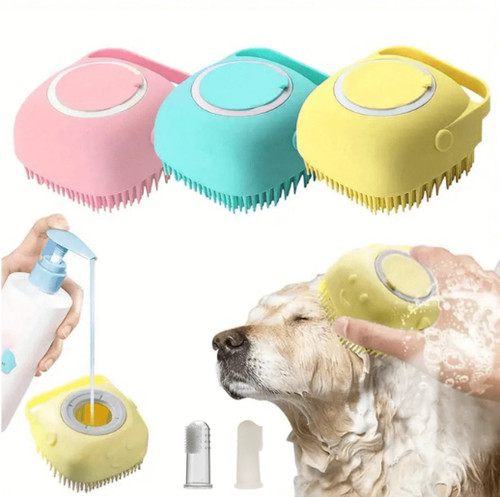 Pet bathing brush with - pet,
