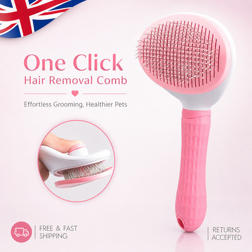 Pet hair brush dog cat - pet,